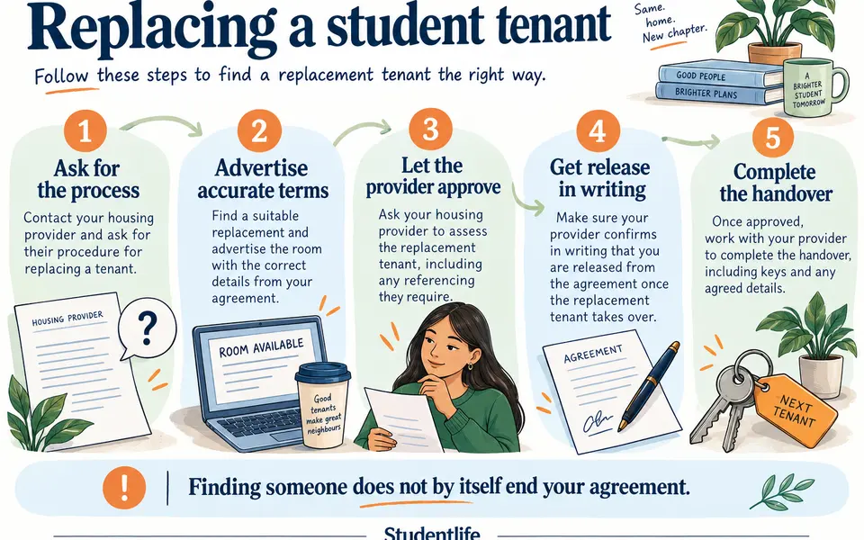 How to Find a Replacement Tenant for Student Accommodation